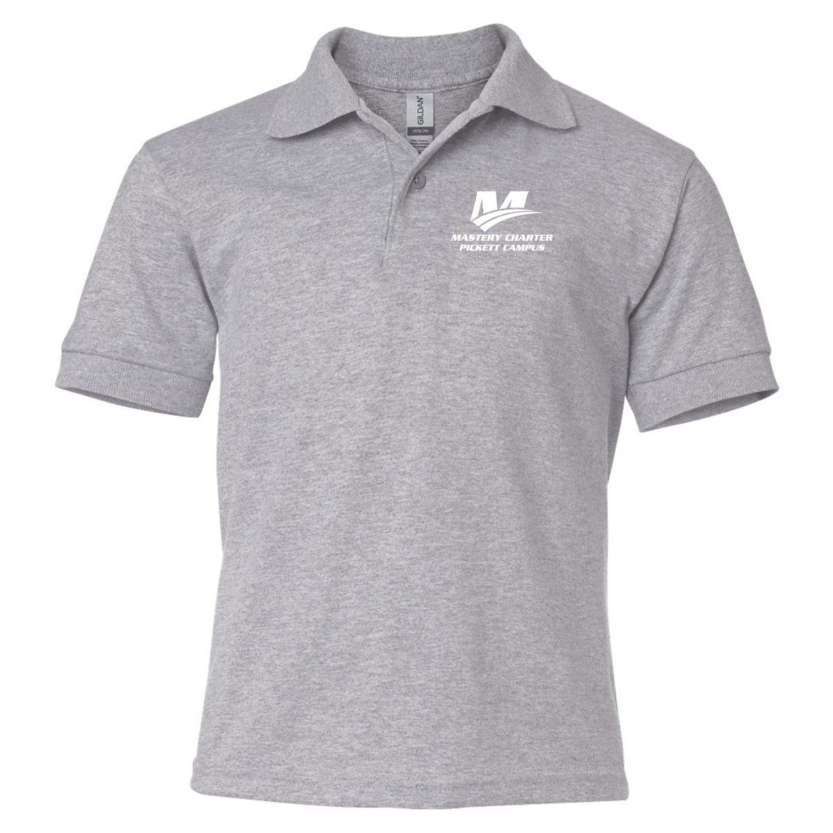 Pickett - Middle School 6-8th Grade - Youth Polo - Sport Grey