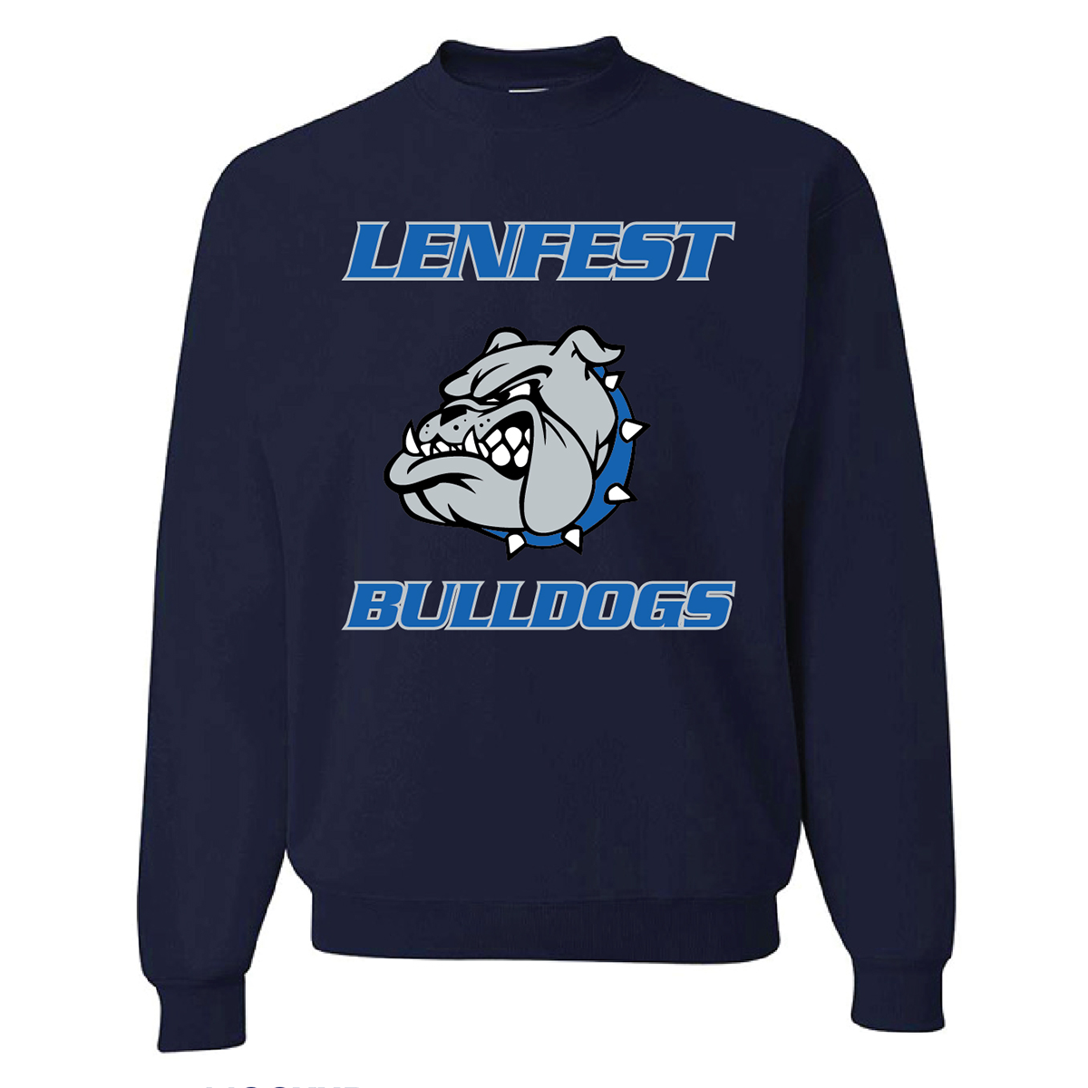 Lenfest Screen Printed Bulldog Crewneck