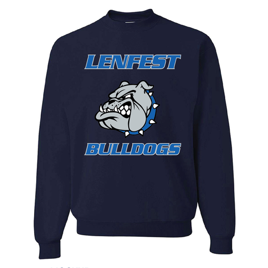 Lenfest Screen Printed Bulldog Crewneck